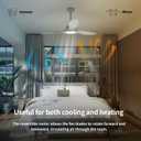 52 Inch Ceiling Fans with Lights Remote Control,White Sloped Mount Ceiling Fan 22W Dimmable LED Light,3 Reversible Blades,DC Motor 6 Speed Ceiling Fan for Bedroom Living Room Home Office