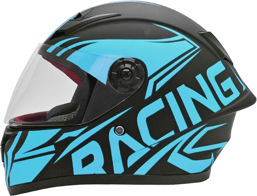 Fashion Kids Motorcycle Helmets Teen Motor-Bike Scooter Biker BMX Four Wheelers Full Face Helmets Boys Girls DOT Approved, Small