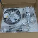 Pendant Light Fixtures,5-Light Black Pendant Lights Kitchen Island Dimmable,Modern Chandeliers for Dining Room Kitchen Island Bedroom Hallway Entryway.