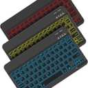 Backlit Bluetooth keyboard for Phone, Tablet, iPad Air, Pro, Mini, A16, M2, M3, Galaxy, ChromeBook, MackBook, Wireless Travel Keyboard for Computers - Rechargable, Lightweight, Slim, Easy to Carry