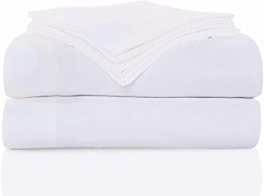 Sausalito Nights 300 Thread Count Cotton Sheet Set, Twin, White