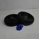 4.00-6 Solid Tires and Wheels 13 Inch Flat-Free Replacement Wheels with 5/8 Axle Bore & 2.2 Offset Hub, Heavy-Duty 396LB Load for G orilla Carts, Wheelbarrows, Garden Trailers, 2 Pack
