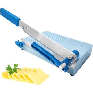Cheese Slicer Cutter with Board, Adjustable Thickness function,Multipurpose Cheese Slicers for Block Cheese,Can Easily cutting Cheese, Strong Cutting Suitable for Cut Sausage,spam,Cucumber, Jerky