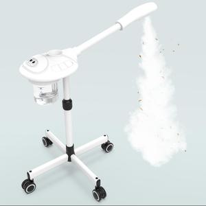 TASALON Professional Facial Steamer with Ozone, Vapor ozono Facial Steamer Professional for Clean Skin, Firm Pores, Esthetician Steamer for Home or Salon Use, Adjustable Height and Angle,White
