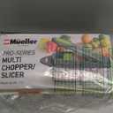 Mueller Pro-Series 10-in-1, 8 Blade Stainless Steel Multi Vegetable Chopper And Mandoline Slicer, Kitchen Tools and Gadgets, Food and Veggie Chopper, Mincer, Dicer, French Fry Cutter, Black