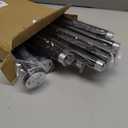 Heavy Duty Extra Long Curtain Rods 144-240 Inches, Adjustable for 12-20ft Large Windows & Sliding Doors - 1 Thick Metal Reinforced Brackets, Black Curtain Drapery Rod for Living Room Outdoor Patio