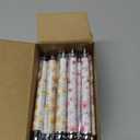 TecUnite 30 Pcs Flower Ballpoint Pens Floral Pens Bulk Floral Birthday Party Favors for Women 1.00 mm Black Ink Flower Fine Point Smooth Writing Journaling Gifts Office Supplies