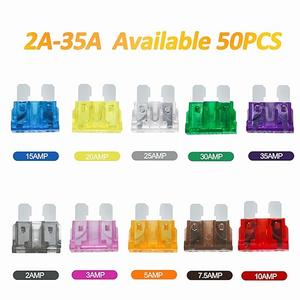 Auto Car Standard Blade Fuses Assortment Kit – 30Pcs Standard Fuse (2A/3A/5A/7.5A/10A/15A/20A/25A/30A/35A) for Car Boat Truck SUV Automotive Replacement Fuses