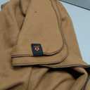 Merino Wool Blend Camping Blanket Ultra Warm, Moisture Wicking, Portable Outdoor Blanket for Camping, RV Trips, Adventures, Picnic, Bushcraft Survival Kits, Large 86"x62" (Camel)