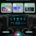 Car Radio Stereo for Jeep Wrangler JK 2007-2018 Grand Cherokee Patriot Compass Dodge Ram, Touch Screen Car Stereo with Bluetooth, Carplay, Android Auto, Backup Camera, Head Unit for Jeep JK