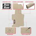 Fit 2008-2012 Honda Accord Sedan 4Door Floor Mat IKON Style Beige