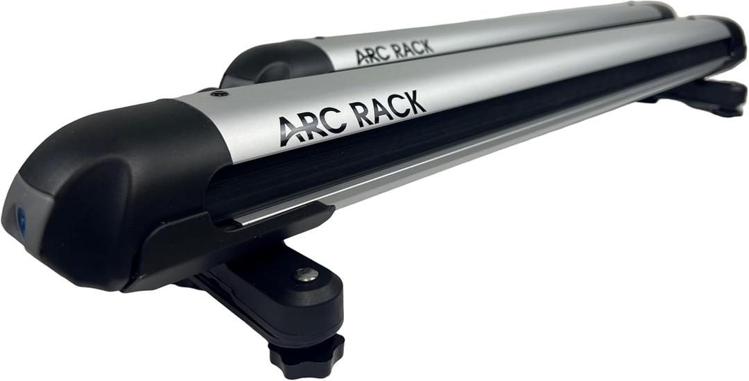 36 (Silver) Low Profile Ski Rack for Car Roof & Snowboard Roof Rack Accommodates 6 Skis/4 Snow Boards, Fits Most Cross Bars. Ski Rack is Constructed Aluminum and Rubber. (Silver, Large)