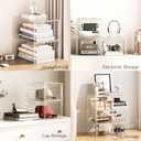 Pinkpum Upgraded Hard Shoe Storage Box 12 Pack X-Large Fit Size 12, Thicken & Sturdy Clear Plastic Stackable Shoe Organizer Box Closet, Sneaker Storage Display Case Holder Bins with Magnetic Door