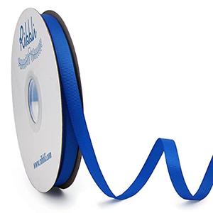 Ribbli Royal Blue Grosgrain Ribbon, 3/8 inches x Continuous 50 Yards,Use for Bows DIY Hair Accessories,Gift Wrapping,Craft and Sewing