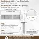 30x6 Steel Return Air Grille, HVAC Vent Cover Fits 30"W x 6"H Duct Opening