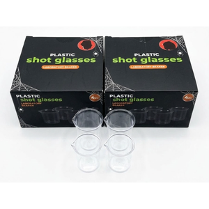 Plastic Shot Glasses Laboratory Beaker 8Pc 2 Pack