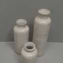 Nicunom Ceramic Vase Set of 3, Rustic Ceramic Flower Vase for Home Decor, Boho Decorative vase for Room, Centerpiece,Table, Shelf, Mantel and Entryway Decor