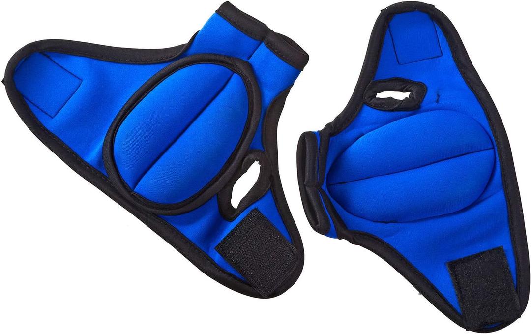 ProsourceFit Weighted Gloves, Pair of Heavy Duty 2 lb. Neoprene for Sculpting and Aerobics (Blue)