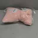 Pink Bow Pillow,12'' Bow Shaped Pillow with Faux Rabbit Fur,Soft Bow Throw Pillows Aesthetic Bow Decorative Pillows for Bed Sofa Couch Home Decor (Small-12 * 9 Inch)