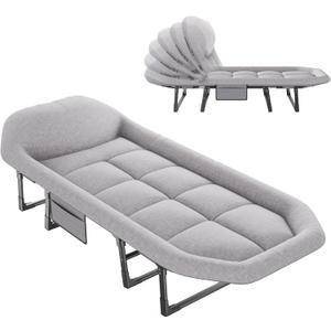 NEWBULIG Camping Cots for Adults, Camping Cot with Mattress, 69"*22.5"*30"