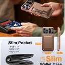 Vizvera for iPhone 16 Pro Max Case Wallet RFID [Cards Holder][Camera Control][Camera Cover] Full Body Rugged Shockproof Silicone Protective Phone Case for iPhone 16 Pro Max 6.9"(Desert Gold)