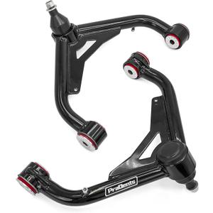 2-4" Lift Front Upper Control Arms for 2001-2010 Chevy Silverado/GMC Sierra 2500HD/3500HD 4WD, 2001-2006 Silverado/Sierra 1500HD, 2001-2004 Silverado/Sierra 2500, Heavy-Duty Tubular Control Arms