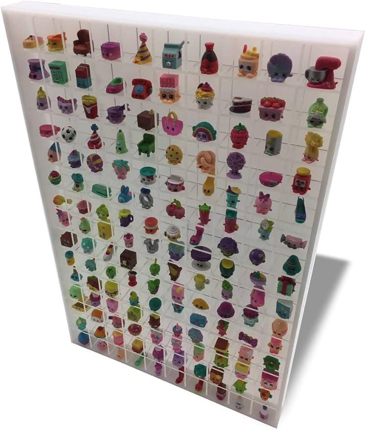 Wall Hanging Acrylic Showcase for Collectibles 150 Openings Compatible with Hatchimals, Mini Figures, Thimbles