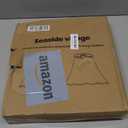 Scalloped Lamp Shades Set of 2, White Lamp Shade with Petal Edge Braid, 6.1"Top x 13"Bottom x 9.6"High, Bell Lamp Shades for Table Lamps Floor Lamps, Spider, Harp Holders Included, Easy Assembly