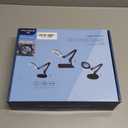 10X Magnifying Glass with Light and Stand, 2 in 1 Real Glass Lens Magnifying Desk Lamp, 5 Color Modes, Brightness Stepless Dimmable LED Lighted Magnifier Hands Free for Repair Craft Close Work