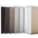 Changshade Cordless Cellular Shades,Blackout Honeycomb Shades for Windows,Pull Down Pleated Blinds,Easy to Install for Indoor Windows and French Doors,White,27" w x 48" h