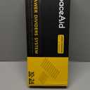 SpaceAid Bamboo Drawer Dividers with Inserts and Labels, Kitchen Adjustable Drawer Organizers, Expandable Organization for Home, Office, Dressers, 10 Dividers with 24 Inserts (17"-22" Natural)