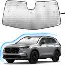 Windshield Sunshade for Honda CRV 2023-2025 CR-V Accessories Front Window Sun Shade Foldable Reflective Sun Visor Custom Sunscreen UV Blocker Privacy Protector HeatShield Keeps Your Vehicle Cool