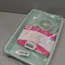 PAWISE Cat Litter Box Set, Small Kitten Starter Kit, Includes Litter Box, Litter Scoop, Double Dish Feeding Bowl, Cat Mouse Toy, Kitty Ball Toy, Green