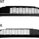 Front Bumper Lower Mesh Grille Grill W/Chrome Trim Fit For 2016 2017 Honda Accord 4 Door, Lower Grill Replace For HO1036126