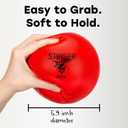GSM Brands Dodgeballs - Foam, Soft Skin, Low Bounce, 5.9" - 1 Dodge Balls for Kids and Adults(Orange)