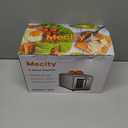 Mecity 2 Slice Toaster Touch Screen 1.5" Wide Slot, Stainless Steel Smart Bread Toaster for Bagel Muffin Waffle Gluten Free Breads, Timer, Defrost, Reheat, 120V 825W