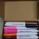 Amazon Basics Fine Tip Permanent Markers for Office, School, and Home Use, Assorted Colors, 24 Pack