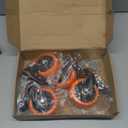 4 inch Stem Caster Wheels 2000lbs, Threaded Stem Casters Set of 4 Heavy Duty,3/8"-16 x 1(Stem Diameter 3/8", Length 1"), Safety Dual Locking Caster, Industrial Castor Wheels for Cart,Furniture