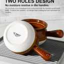 LE TAUCI French Onion Soup Bowls, 22 Ounce Ceramic Soup Bowls with Handles, Soup Crocks with Lids for Soup, Cereal, Chilli, Beef Stew, Oven Safe Stackable Serving Bowls Set, Set of 4