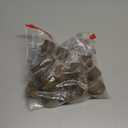 Supla 20 Pcs Rustic Wood Place Card Holders with Swirl Wire Wooden Bark Memo Holder Stand Card Photo Picture Note Clip Holders 5.8" and Kraft Place Cards Bulk for Wedding Party Table Number Name Sign