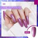 2 x JODSONE 10ml Gel Nail Polish Set Glitter 6Colors Dark Green Glitter Pink Deep Blue Gel Polish Lacquer Glossy Art for Nail and Salon Need U V Lamp