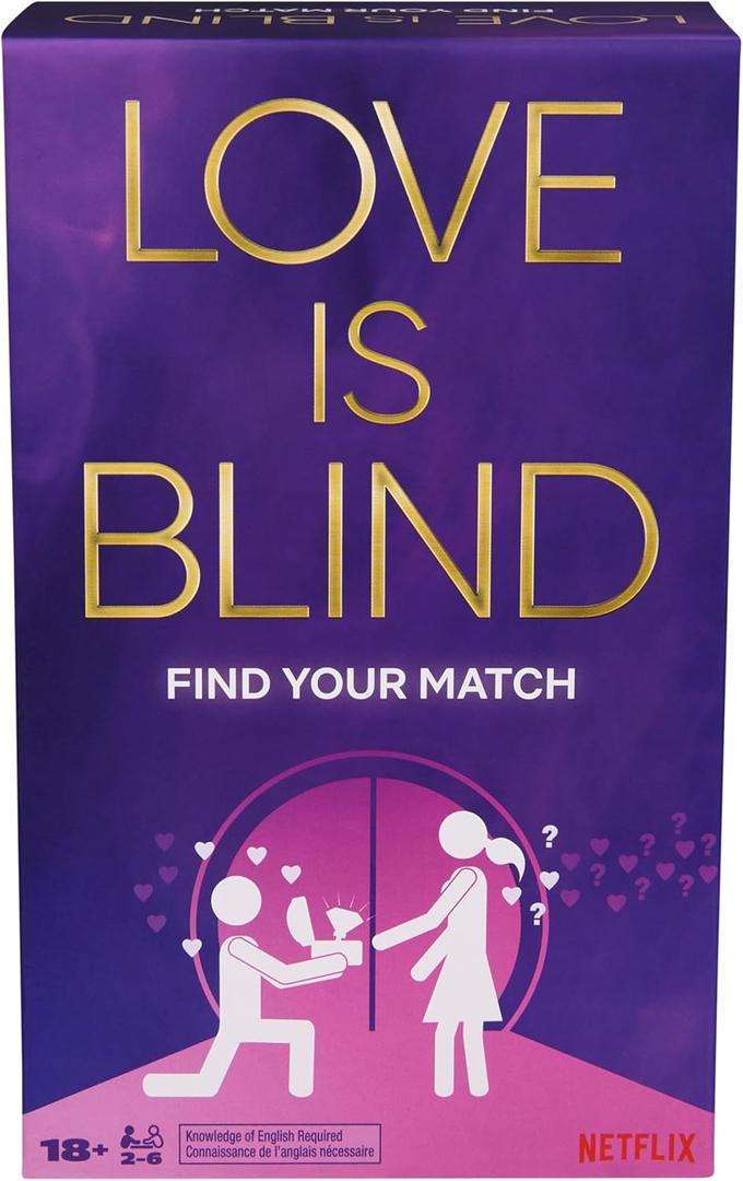 2 x Spin Master Games, Love is Blind - Find Your Match, Party Games for Friendsgiving, Happy Hour, Bachelorette Party, Gifts for Couples, 2-6 Players for Ages 18 & Up