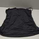 Aqua Eve Strapless Tankini Top Only for Women Bandeau Bathing Suits Ruched Tummy Control Tankini Top No Bottom (Large, Black)