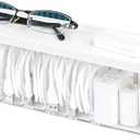 Charger Cable Cord Storage Organizer Box - 1 Pack With Lid - Easy Storage Without Cable Ties