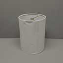 Aspen Creative 31261 Transitional Drum (Cylinder) Shaped Spider Fitter Lamp Shade in White Linen, 8" wide (8" x 8" x 11")