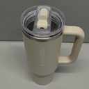 STANLEY Quencher ProTour Flip Straw Tumbler with Leakproof Lid | Built-In Straw & Handle | Cupholder Compatible for Travel | Insulated Stainless Steel Cup | BPA-Free (30 Ounces, Toasted Almond)