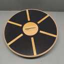 Amazon Basics Wood Wobble Balance Trainer Board (Black)