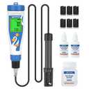 Portable Dissolved Oxygen Meter for Pond, Digital Dissolved Oxygen Test Kit for Fish Tank, Do Meter Oxygen Analyzer with 3.6ft Probe for Koi Pond Aquarium, Measure DO in Water, Aquaponics