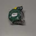 2 x Dual Pouch Wristlet Keychain Wallet Double keychain wallets Mini Pouch Coin Purse Women Coin Detachable Wrist Zip Bag (Green)