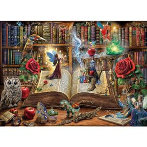 Magic Book Jigsaw Puzzles, 1000 Piece Puzzle for Adults, Family Puzzles Game, Fun Relaxing Challenging, Interlock Perfectly No Dust, Home Wall Decor, Gift for Valentine Friends Parents Kids